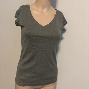 Banana Republic Grayish Green V-Neck Short Sleeve Cotton T-Shirt Size XS - Picture 1 of 5