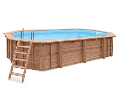 Schwimmbad Holzpool u. Schwimmbecken Interline Bali 840x490x136 cm inkl. Zubehör - Bild 1 von 4