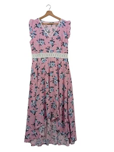 SHEIN Abito midi Donna Abito Taglia IT 46 rosa-bianco-blu stile casual - Foto 1 di 5