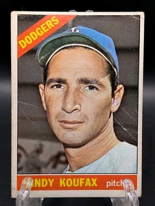 1966 Topps Sandy Koufax #100 Los Angeles Dodgers - Imagen 1 de 2