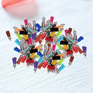 100 Pcs Retro Tassel Hanging Decoration Key Chain Accessories Tassels - Picture 1 of 11