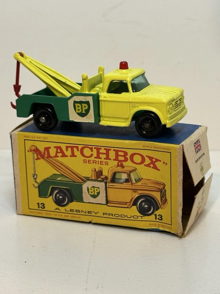 Camión Dodge Matchbox #13 hecho en Inglaterra por Lesney caja B-2 dañada Foto 1 de 4