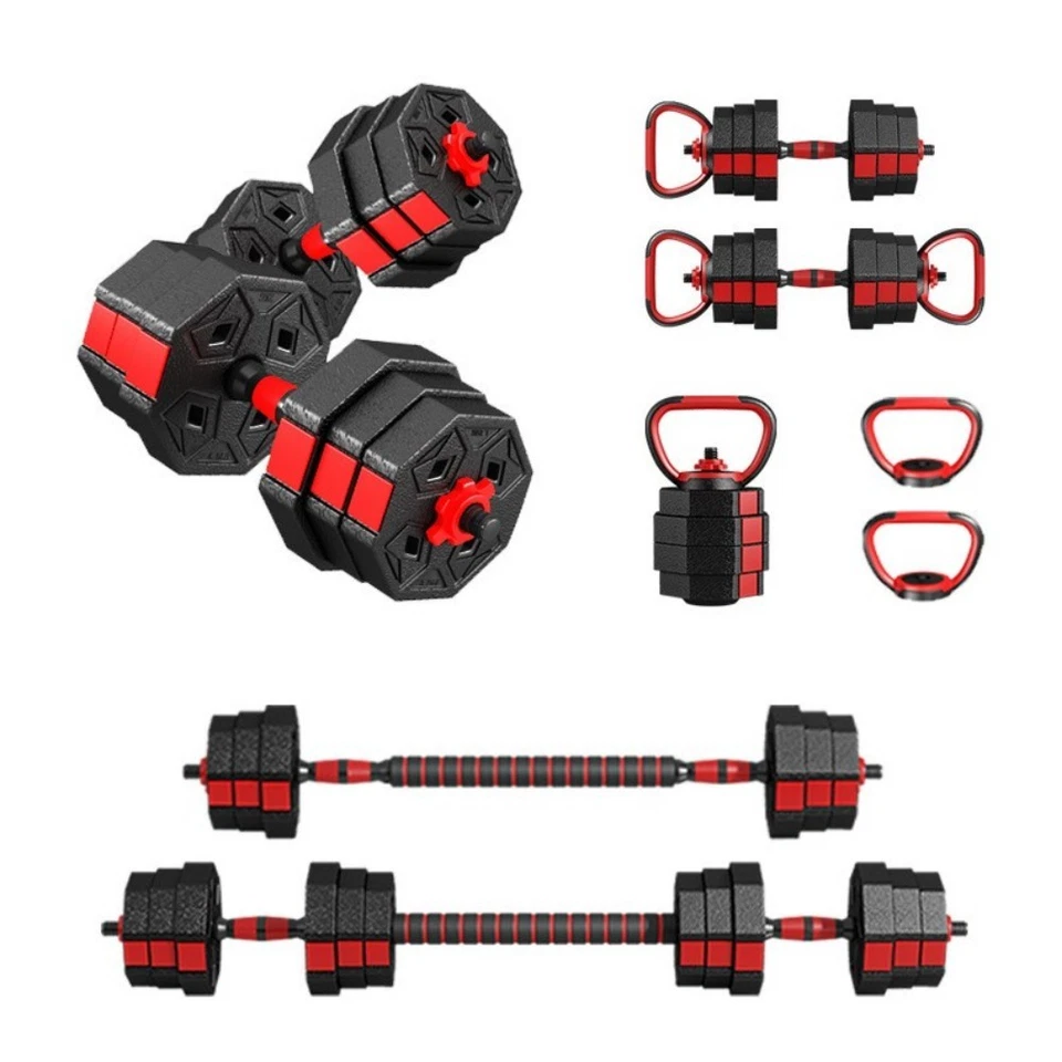 66 LBS Adjustable Dumbbell Set Free Weights Dumbbell Set Non-Rolling for Workout - Image 1 of 4