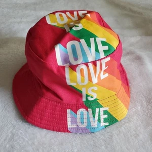 Love Is Love Pride Bucket Hat LGBTQIA+ Gear EXCELLENT CONDITION! - Picture 1 of 5