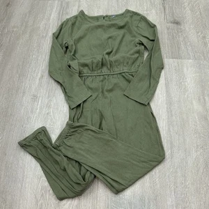 5t Toddler Girl Green Jumpsuit Longsleeve Pant Romper Old Navy - Picture 1 of 3