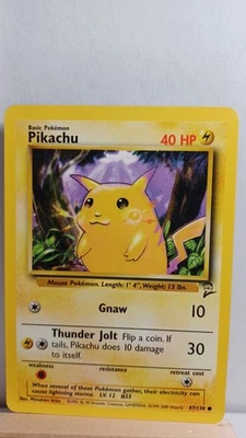 Pikachu [LP] - Pokemon TCG Base Set 2 87/130 [Common] - Image 1 of 2