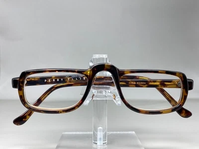 Marco de gafas vintage Perry Ellis I. 50 Tortuga Marrón Rectangular 49-20-140* Foto 1 de 4