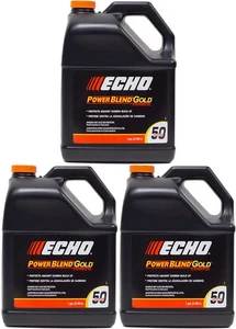 Echo 3 Pack PowerBlend 2-Stroke Engine Oil 1 Gallon Bottle 50:1 Mix 6450050S-3PK - Picture 1 of 3