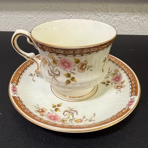 Set tazze da tè e piattini Hitkari Potteries Bone China vintage India - Foto 1 di 8