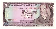 Colombia  …  P-425a …  50  Pesos … 1-1-1985 ...  Choice *UNC* 😀Replacement note