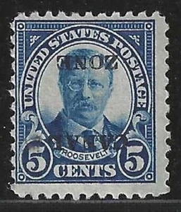 Canal Zone, Scott #86c, Inverted Overprint on 5c Theodore Roosevelt, Mint, H. - Picture 1 of 2