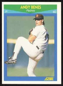 1990 Score Rising Stars #69 Andy Benes Baseball Card - San Diego Padres MLB RC - Picture 1 of 2