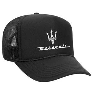 Raffinierte Eleganz: Truckermütze Maserati schwarz Druckknopflasche - Bild 1 von 3