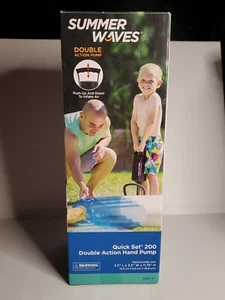 Summer Waves Quick Set 200 Double Action Hand Air Pump By Polygroup Open Box - Imagen 1 de 4