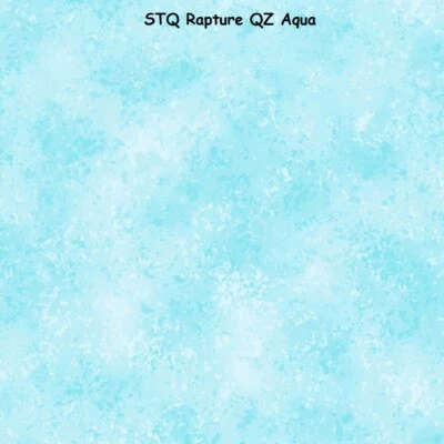 Licuadoras Rapture POR tela de edredón de algodón acolchado tesoros QZ azul aguamarina Foto 1 de 4