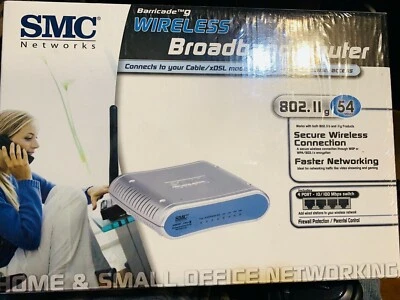 SMC Wireless 54mbps Broadband Router 802.11g Secure Wireless Connection NEW - Image 1 of 4
