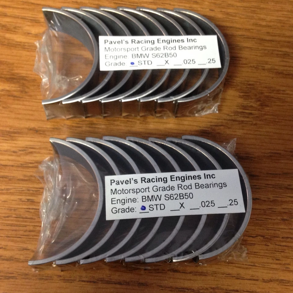 S62 COJINETES BIELA BMW E39 M5 S62B50 MOTOR E52 Z8 TRI METAL Foto 1 de 1