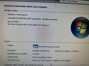 DELL PRECISION T3500 Xeon 2.8GHz Computer w/ 8GB RAM, No HDD, Quadro K420 - Picture 1 of 2
