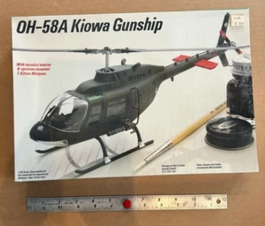 1988 Fujimi Testors No 214 OH-58A Kiowa Gunship Model Sealed - Bild 1 von 2