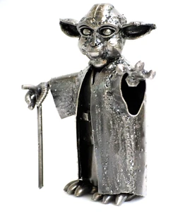 Scrap Metal Yoda Star Wars Sculpture | Handmade Welded Art | Collectible Decor - Picture 1 of 9