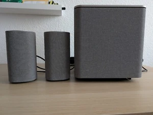Heimkino - Loewe Klang 1 in Light - grey / 2 Lautsprecher und Subwoofer. - Bild 1 von 5
