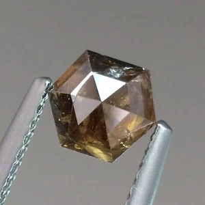 Diamantes sueltos extraídos de tierra natural coñac marrón elegante corte rosa lindo 0,97 quilates - Imagen 1 de 6