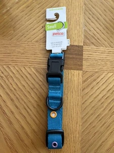 Petco Adjustable Dog Neck Collar Neck Ranges 9-14 Inches size Small Turquoise - Picture 1 of 3