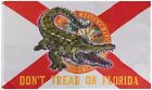 3x5 Don't Tread On Florida State GATOR 100D 3'x5' gewebtes Poly Nylon Flagge Banner
