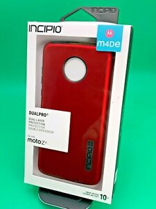 Incipio Dualpro Dual-Layer Protection Series Case for Moto Z4 Red / Black