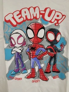 Disney Junior Spidey & His Amazing Friends "Team Up" Kids T-Shirt Size 10 - Picture 1 of 4