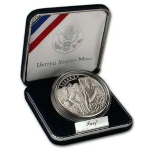 2007 US Mint Jamestown 400th Anniversary Commemorative Silver Dollar (NUM5285) - Picture 1 of 3