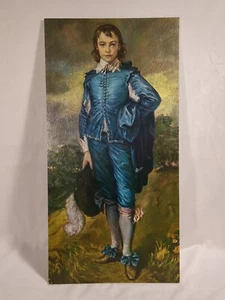 The Blue Boy by Thomas Gainsborough Vintage Lithograph Art 24" X 12" - Picture 1 of 9