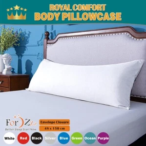 ForZzz Luxury 2000TC Soft Body Pillow case Full Long Pillow Case Slip 150x50 cm - Picture 1 of 20