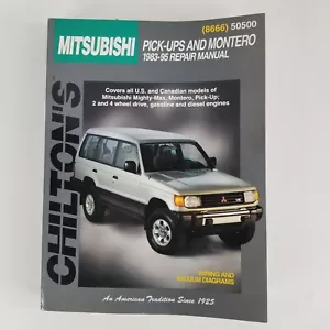 CHILTON 50500 MITSUBISHI PICK-UPS PICKUPS AND MONTERO REPAIR SERVICE MANUAL 8666 - Bild 1 von 14