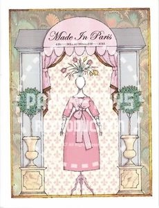 REPRINT - DONALD HENDRICKS MADE IN PARIS PAPER DOLL - REPRODUCTION - Picture 1 of 7