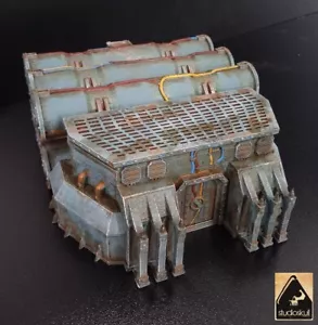 Terreno de paisajes de ciencia ficción de depósito químico impreso en 3D para juegos de guerra 28 mm/32 mm pintado - Imagen 1 de 7