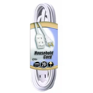 20 ft. 16/2 SPT-2 Multi-Outlet (3) Indoor Light-Duty Extension Cord with Safety - Picture 1 of 5