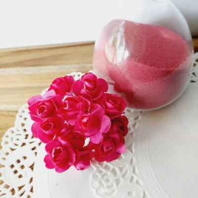 Blush Pink Paper Roses - Bouquet of 24 Blush Pink Roses - Millinery Roses - Image 1 of 2