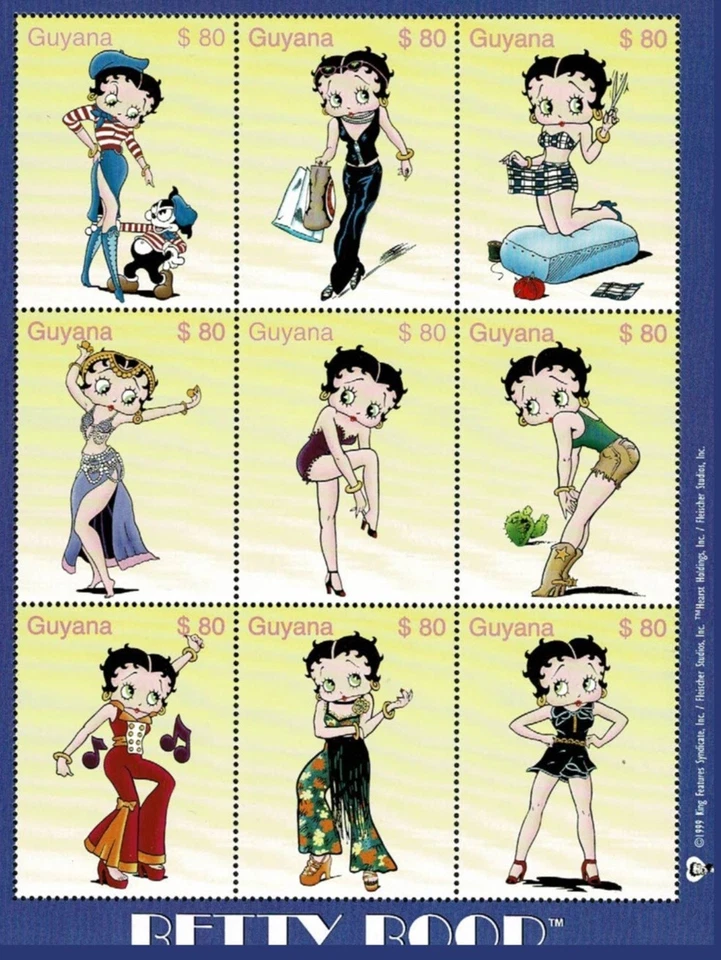 SG75 GUYANA 2000 Miniature sheet Betty Boop MNH - Image 1 of 1