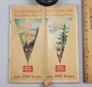 Vintage 1930 Maine Central Railroad Vacationland Directory & Timetable 180 pages - Picture 1 of 10