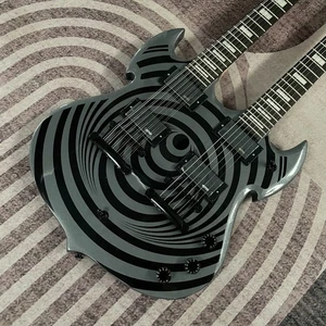 Gray Zakk Wylde Barbarian Doppelhals E-Gitarre Black Behemoth Vortex 12+6 - Bild 1 von 7