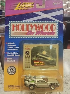 Johnny Lightning Hollywood on Wheels Back to the Future DeLorean silver - Picture 1 of 5