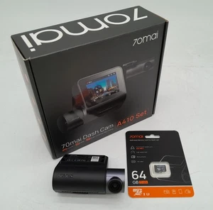 70mai Dash Cam A410 Set Front & Rear Dual Channel 2.5K HDR GPS Wi-Fi 64GB - Picture 1 of 7