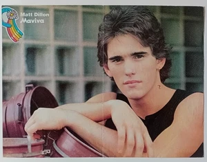 Póster de doble cara de revista griega Matt Dillon / Depeche Mode - años 80 - Imagen 1 de 2