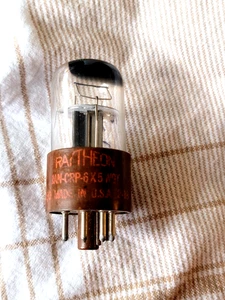 Used RAYTHEON JAN CRP 6X5WGT Brown Base Rectifier Vacuum Tube - Picture 1 of 1