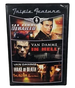 Jean-Claude Van Damme Triple Feature [Derailed / In Hell / Wake of Death] - Picture 1 of 6