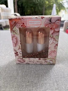 Nuevo Winky Lux Merry Matcha Set de Regalo Disco Especiado Menta Bálsamo Labial - Imagen 1 de 2