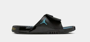 Nike Jordan Hydro XI Retro Slides Black/Varsity Maize/Gamma Blue FN2452 047 - Picture 1 of 6