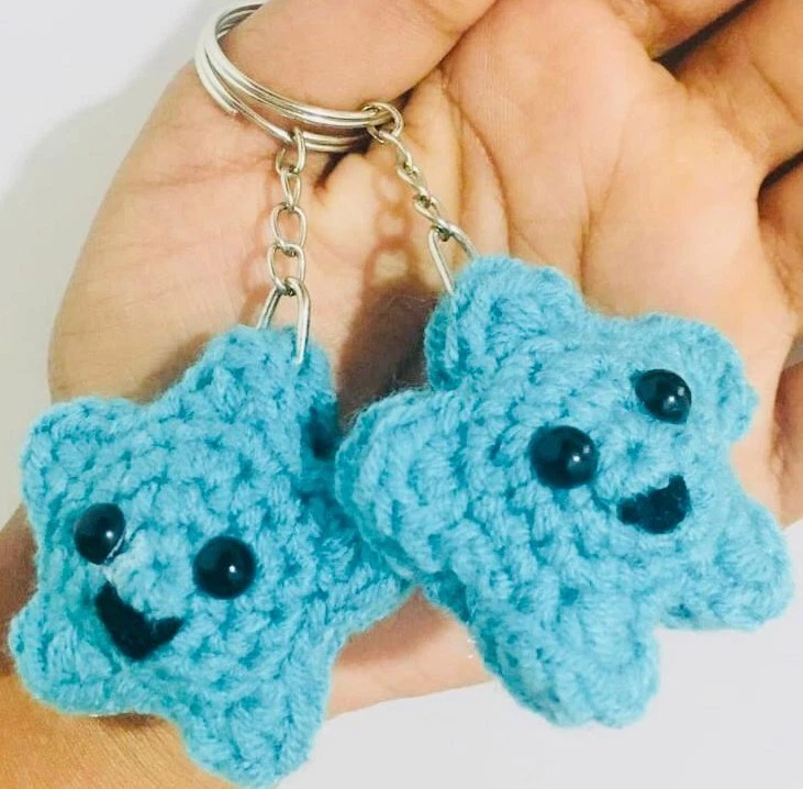 Llavero ganchillo llavero lana hecho a mano ganchillo llavero. Foto 1 de 1