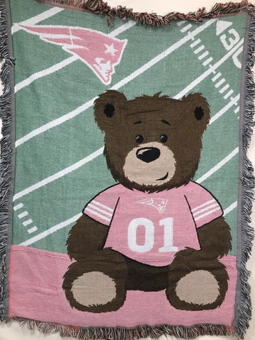 New England Patriots Woven Tapestry Throw Blanket Baby Blanket Cover
